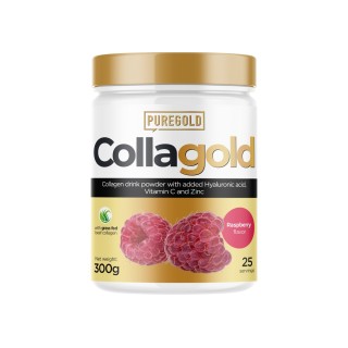 Препарат для суглобів і зв'язок Pure Gold Protein CollaGold, 300 грам Малина
