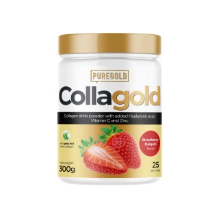 Препарат для суставов и связок Pure Gold Protein CollaGold, 300 грамм Клубничный дайкири