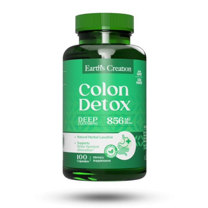 Натуральна добавка Earth‘s Creation Colon Detox 14X, 100 капсул