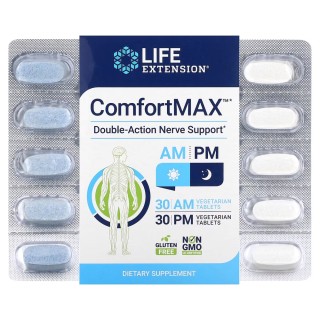 Витамины и минералы Life Extension ComfortMAX, 30+30 вегакапсул