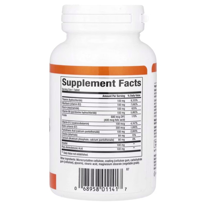 Вітаміни та мінерали Natural Factors Complete B, 90 таблеток