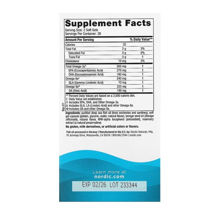 Повний Омега - 60 м'яких капсул