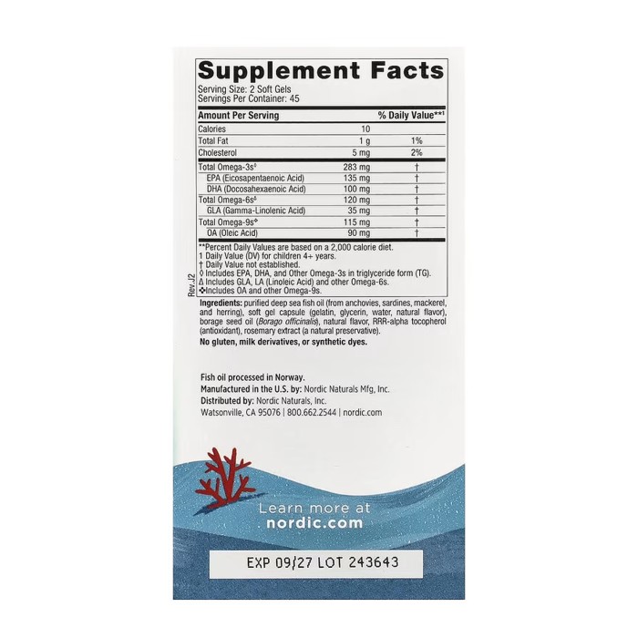 Complete Omega Junior - 90 mini softgels (Повреждена упаковка)