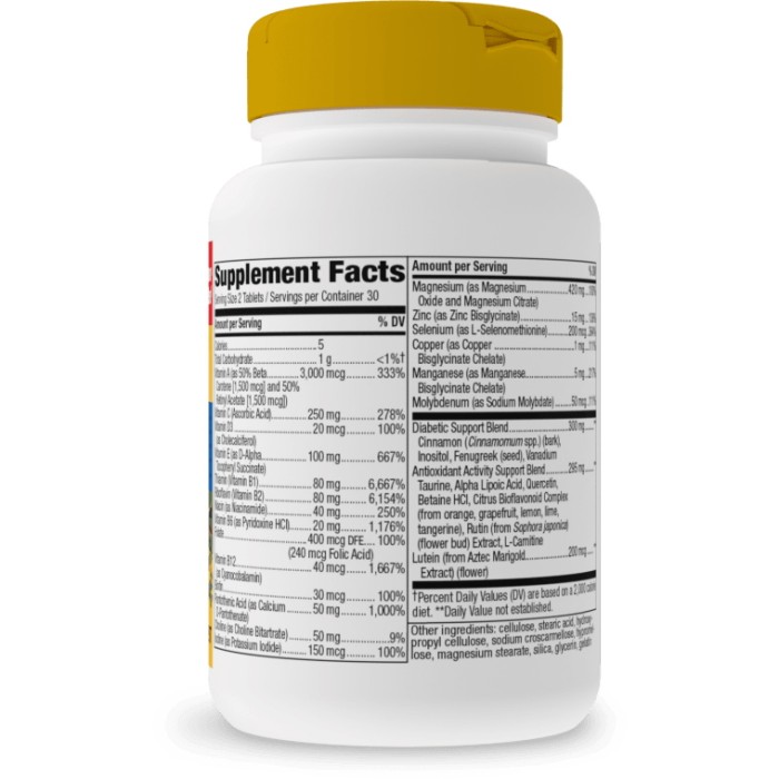 Вітаміни та мінерали Nature's Way Completia Diabetic, 60 таблеток