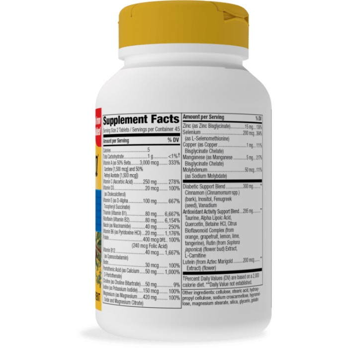 Вітаміни та мінерали Nature's Way Completia Diabetic, 90 таблеток