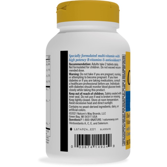 Вітаміни та мінерали Nature's Way Completia Diabetic, 90 таблеток