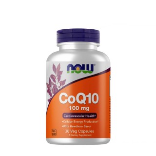 Натуральна добавка NOW CoQ-10 100 mg, 30 вегакапсул