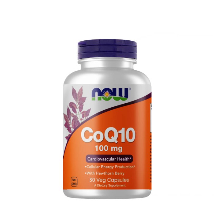 Натуральна добавка NOW CoQ-10 100 mg, 30 вегакапсул