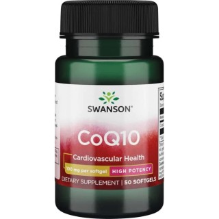 Натуральна добавка Swanson CoQ10 100 mg High Potency, 50 капсул