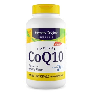 Натуральна добавка Healthy Origins CoQ10 Kaneka Q10 200 mg, 150 капсул