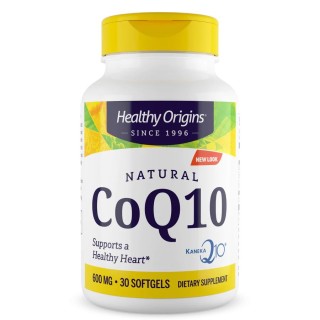Натуральна добавка Healthy Origins CoQ10 Kaneka Q10 600 mg, 30 капсул