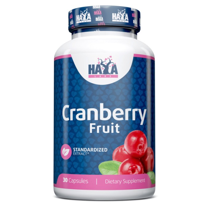 Натуральна добавка Haya Labs Cranberry Fruit Extract, 30 капсул