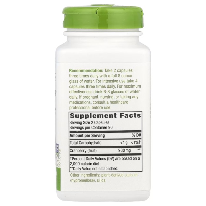 Натуральна добавка Nature's Way Cranberry, 180 капсул