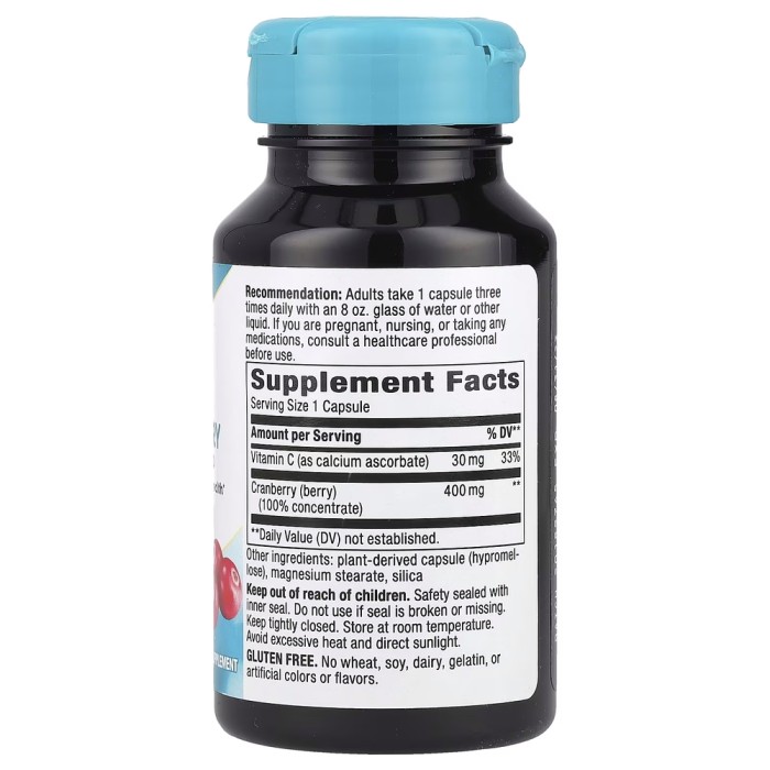 Натуральна добавка Nature's Way Cranberry Premium Blend, 60 вегакапсул