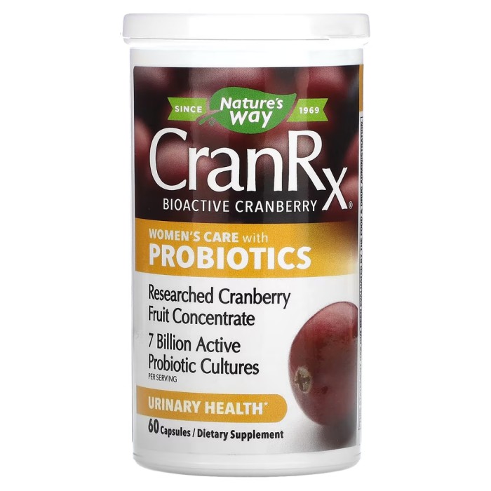 Натуральна добавка Nature's Way CranRx Women's Care with Probiotics, 60 капсул