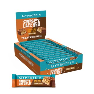 Батончик MyProtein Crispy Layered, 12*58 грамм Шоколад-карамель