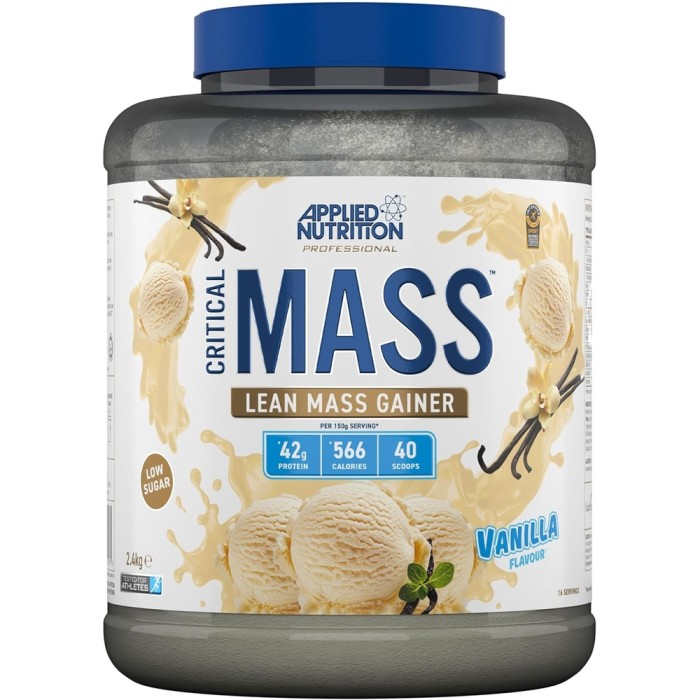 Гейнер Applied Nutrition Critical Mass Professional, 2.4 кг Ваниль