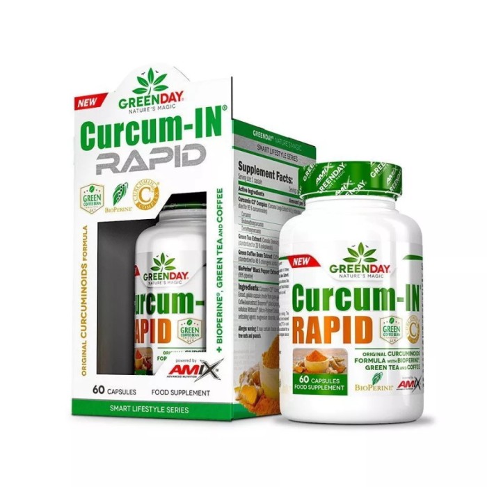 Натуральна добавка Amix Nutrition GreenDay Curcum-IN Rapid, 60 капсул