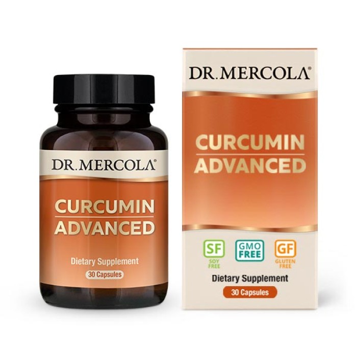 Натуральна добавка Dr. Mercola Curcumin Advanced, 30 капсул