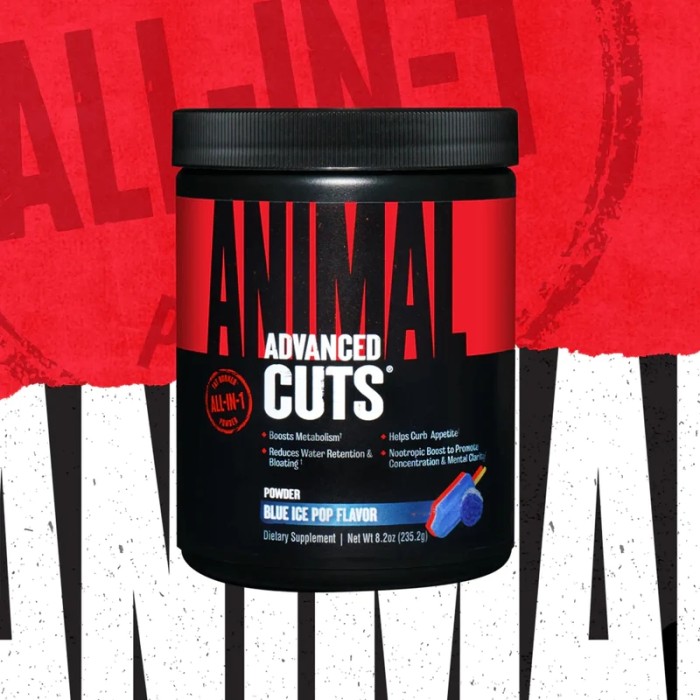 Жироспалювач Universal Nutrition Animal Cuts Powder, 42 порції Апельсин-манго (265 грам)