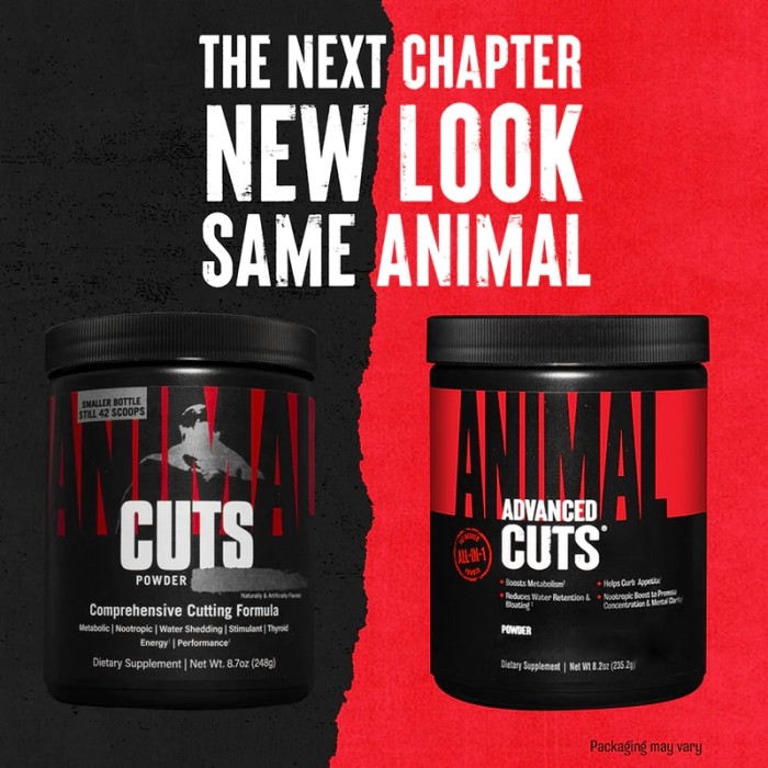Жироспалювач Universal Nutrition Animal Cuts Powder, 42 порції Апельсин-манго (265 грам)
