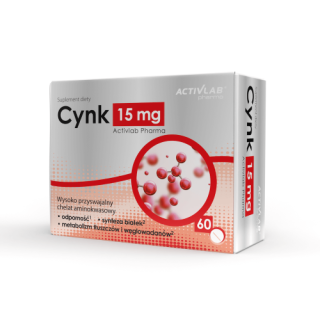 Вітаміни та мінерали Activlab Cynk 15 mg, 60 таблеток