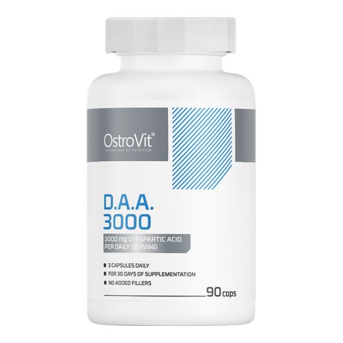 Стимулятор тестостерона OstroVit DAA 3000, 90 капсул