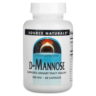 Натуральна добавка Source Naturals D-Mannose 500 mg, 60 капсул