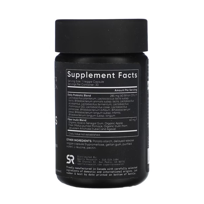 Щоденні пробіотики з пребіотиками 60 мільярдів КУО - 30 вегетаріанських капсул
