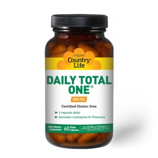Вітаміни та мінерали Country Life Daily Total One, 60 капсул - Iron Free