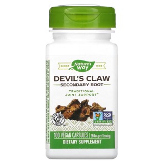 Натуральна добавка Nature's Way Devil's Claw, 100 вегакапсул