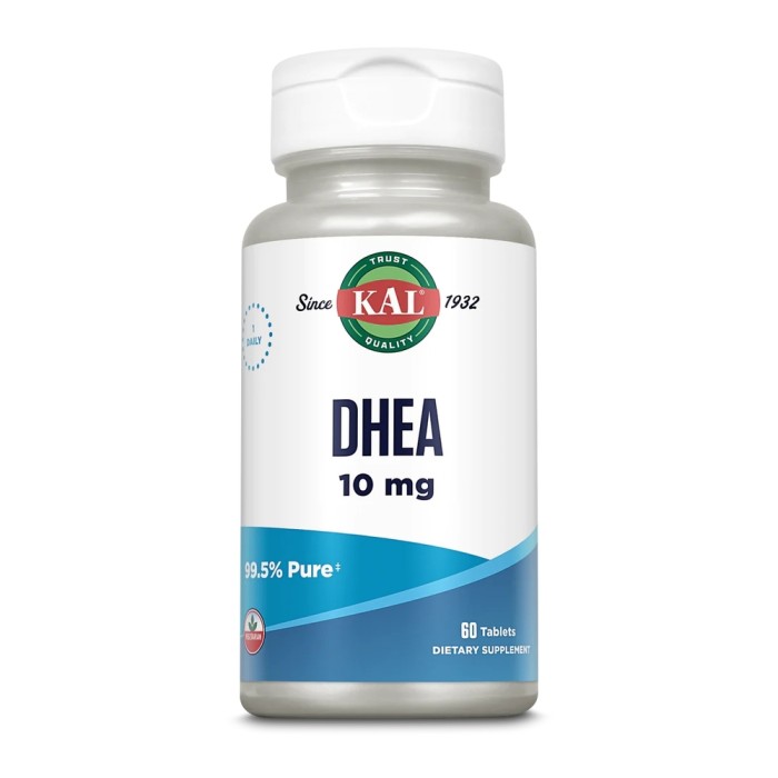Стимулятор тестостерону KAL DHEA 10 mg, 60 таблеток