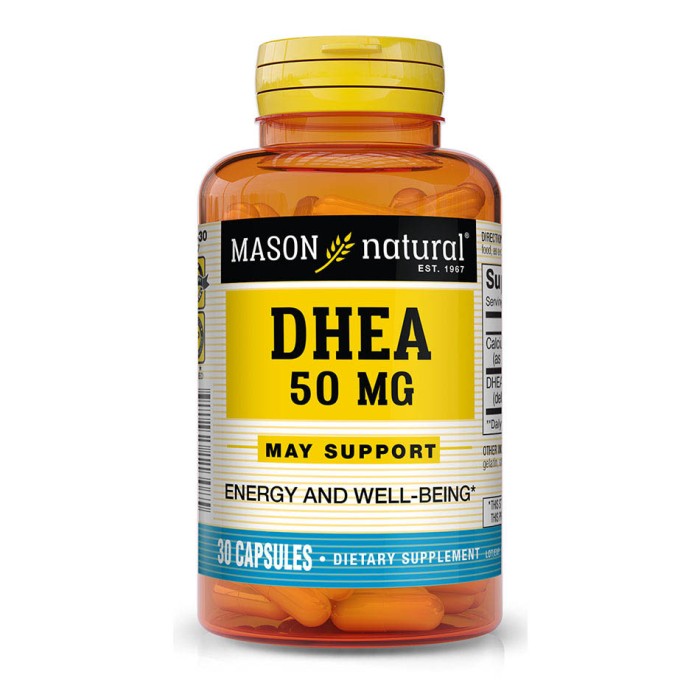 Стимулятор тестостерону Mason Natural DHEA, 30 капсул