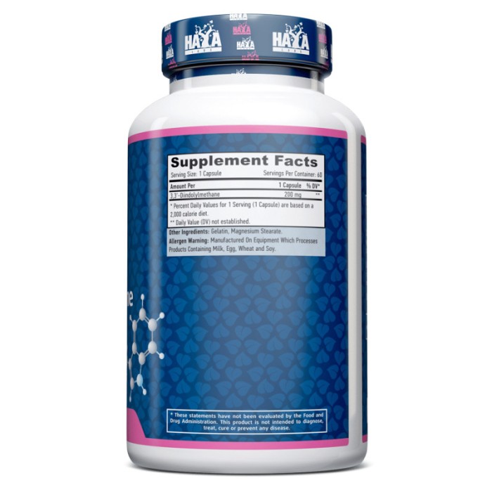 Натуральна добавка Haya Labs DIM 200 mg, 60 капсул
