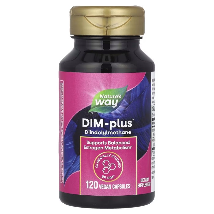 Натуральна добавка Nature's Way DIM-Plus Estrogen Metabolism, 120 вегакапсул