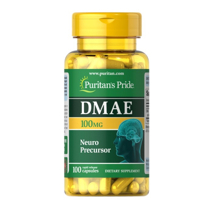 Натуральная добавка Puritan's Pride DMAE 100 mg, 100 капсул