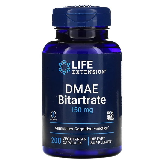 Натуральна добавка Life Extension DMAE Bitartrate 150 mg, 200 вегакапсул