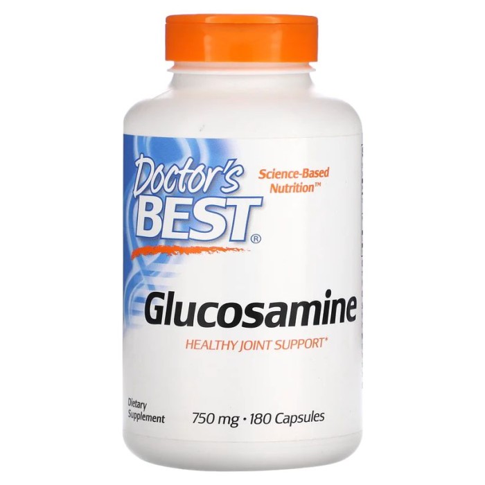 Препарат для суглобів і зв'язок Doctor's Best Glucosamine 750 mg, 180 капсул
