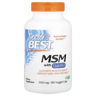 Препарат для суглобів і зв'язок Doctor's Best MSM with OptiMSM, 180 капсул