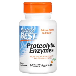 Натуральна добавка Doctor's Best Proteolytic Enzymes, 90 вегакапсул