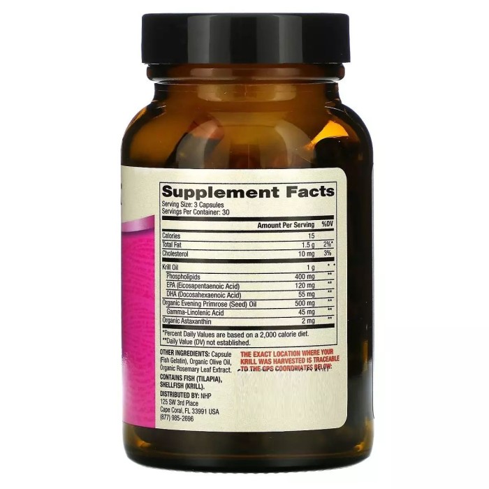 Жирні кислоти Dr. Mercola Antarctic Krill Oil for Women, 90 капсул