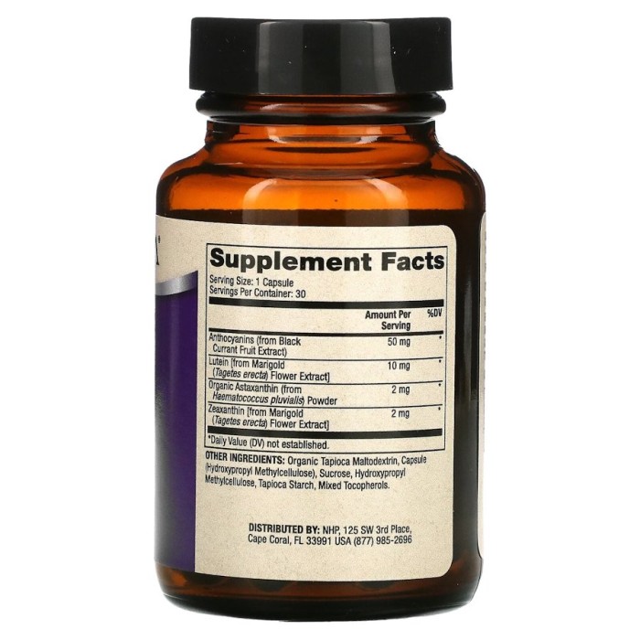 Естественная добавка Dr. Mercola Eye Support, 30 капсул