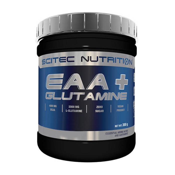 Аминокислота Scitec EAA+Glutamine, 300 грамм Розовый лимонад