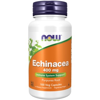 Натуральна добавка NOW Echinacea 400 mg, 100 вегакапсул