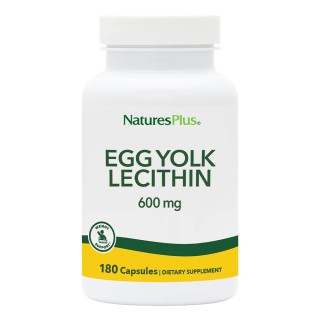 Натуральна добавка Natures Plus Egg Yolk Lecithin 600 mg, 180 вегакапсул