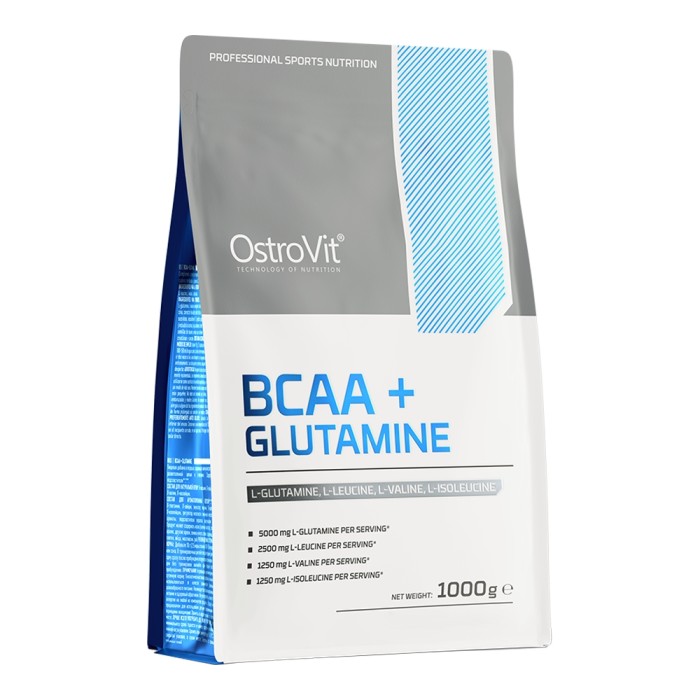 Аминокислота BCAA OstroVit BCAA + Glutamine, 1 кг.