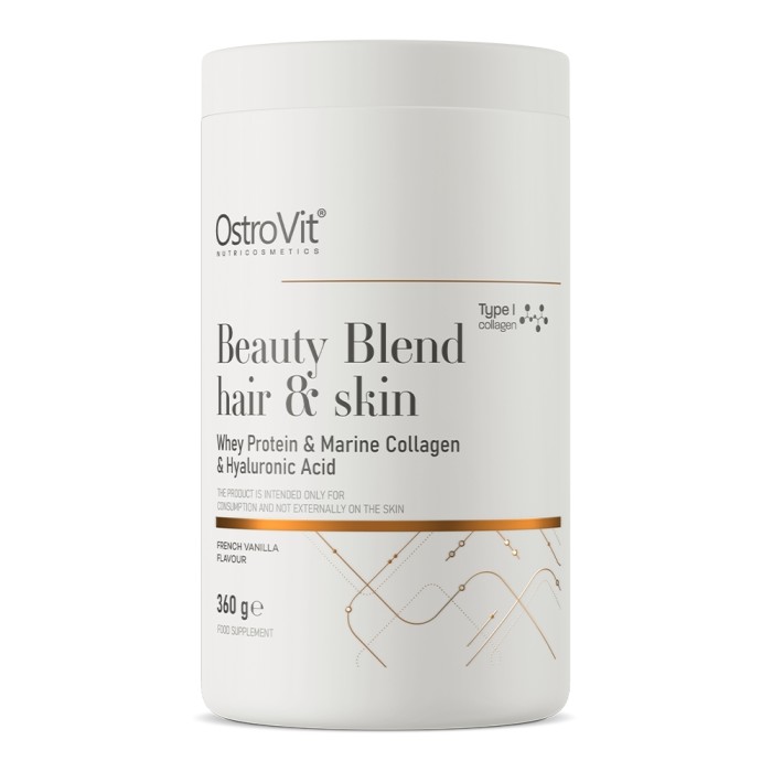 Препарат для суглобів і зв'язок OstroVit Beauty Blend Hair & Skin, 360 грам Французька ваніль