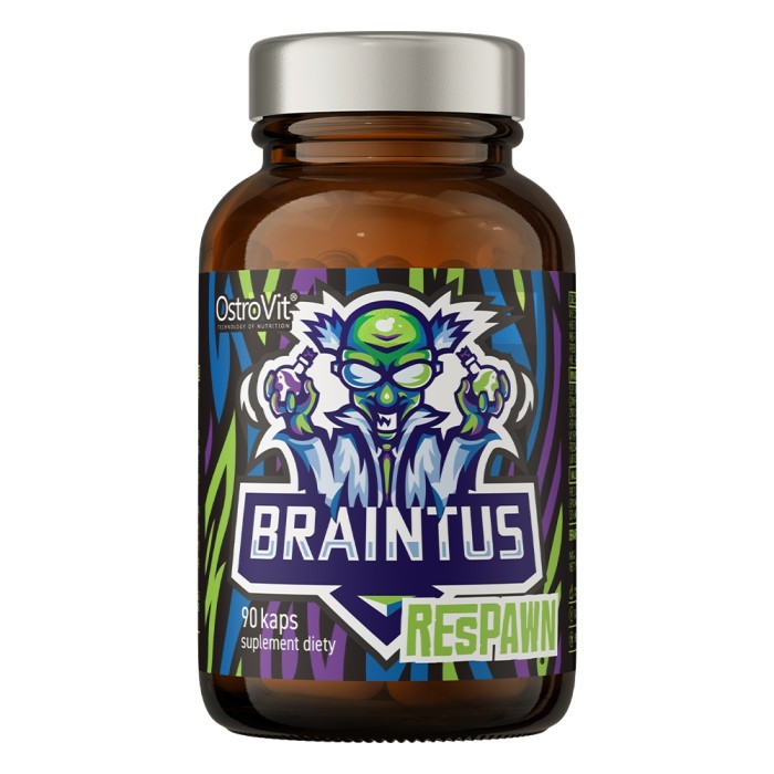 Натуральна добавка OstroVit Braintus Respawn, 90 капсул