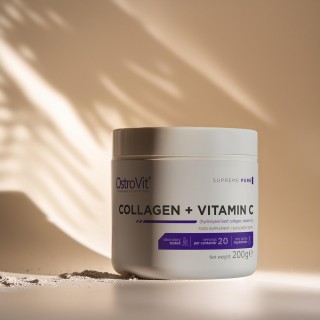 Препарат для суставов и связок OstroVit Collagen + Vitamin C, 200 грамм