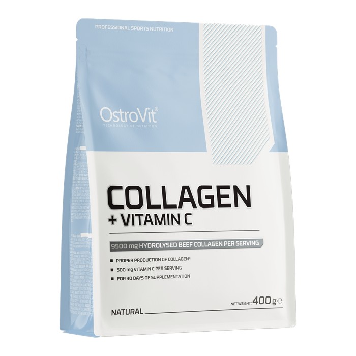Препарат для суглобів і зв'язок OstroVit Collagen + Vitamin C, 400 грам Без смаку